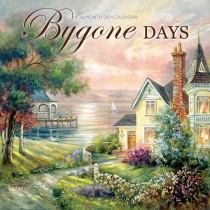 Bygone Days | 2024 12 x 24 Inch Monthly Square Wall Calendar | Featuring the Artwork of Carl Valente