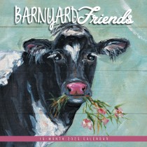Barnyard Friends | 2025 12 x 24 Inch Monthly Square Wall Calendar | Featuring the Artwork of Molly Strong