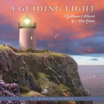 A Guiding Light | 2025 12 x 24 Inch Monthly Square Wall Calendar | Featuring the Artwork of Alan Giana