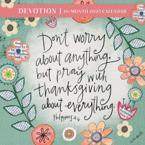 Devotion | 2025 12 x 24 Inch Monthly Square Wall Calendar | Featuring the Artwork of Katie Doucette
