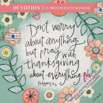 Devotion | 2025 12 x 24 Inch Monthly Square Wall Calendar | Featuring the Artwork of Katie Doucette | Plastic-Free