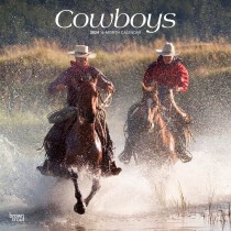 Cowboys | 2024 12 x 24 Inch Monthly Square Wall Calendar