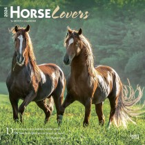 Horse Lovers | 2024 12 x 24 Inch Monthly Square Wall Calendar