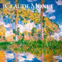 Claude Monet | 2024 7 x 14 Inch Monthly Mini Wall Calendar | English/French Bilingual