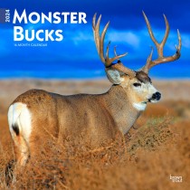 Monster Bucks | 2024 12 x 24 Inch Monthly Square Wall Calendar