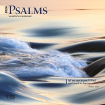 Psalms | 2024 7 x 14 Inch Monthly Mini Wall Calendar