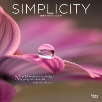 Simplicity | 2024 12 x 24 Inch Monthly Square Wall Calendar