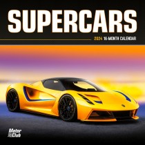 Supercars | 2024 7 x 14 Inch Monthly Mini Wall Calendar