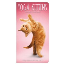 Yoga Kittens OFFICIAL | 2024-2025 3.5 x 6.5 Inch Two Year Monthly Pocket Planner