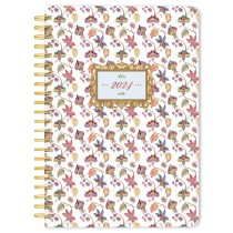 Tuscan Delight | 2024 6 x 7.75 Inch Weekly Desk Planner | Foil Stamped Cover
