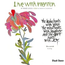Live with Intention | 2024 7 x 14 Inch Monthly Mini Wall Calendar
