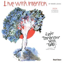 Live with Intention | 2024 12 x 24 Inch Monthly Square Wall Calendar