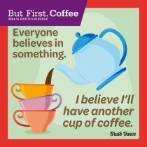 But First Coffee | 2024 7 x 14 Inch Monthly Mini Wall Calendar