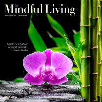 Mindful Living | 2024 12 x 24 Inch Monthly Square Wall Calendar