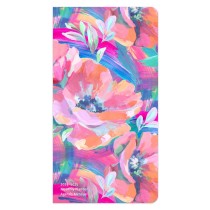 Floral Fireworks | Explosion Florale | 2024-2025 3.5 x 6.5 Inch Two Year Monthly Pocket Planner | English/French Bilingual