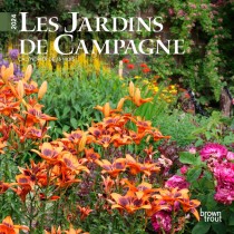 Les Jardins De Campagne | 2024 7 x 14 Inch Monthly Mini Wall Calendar | French Language