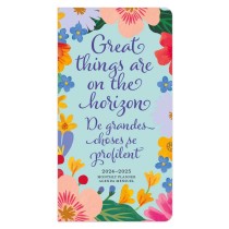 Bonnie Marcus | 2024-2025 3.5 x 6.5 Inch Two Year Monthly Pocket Planner | English/French Bilingual
