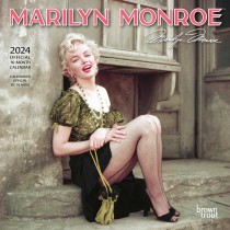 Marilyn Monroe OFFICIAL | 2024 7 x 14 Inch Monthly Mini Wall Calendar | English/French Bilingual