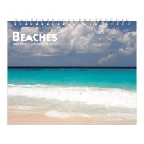 Beaches | 2024 7.5 x 6 Inch Monthly Double-View Easel Desk Calendar
