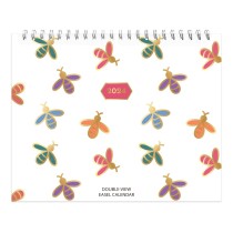 Busy Bees | 2024 7.5 x 6 Inch Monthly Double-View Easel Desk Calendar