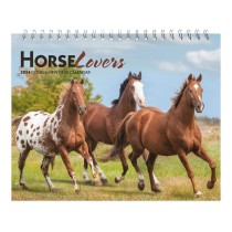 Horse Lovers | 2024 7.5 x 6 Inch Monthly Double-View Easel Desk Calendar