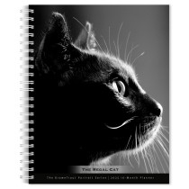 The BrownTrout Portrait Series: The Regal Cat | 2025 6 x 7.75 Inch Spiral-Bound Wire-O Weekly Engagement Planner Calendar | New Full-Color Image Every Week