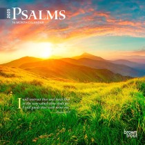 Psalms | 2025 7 x 14 Inch Monthly Mini Wall Calendar