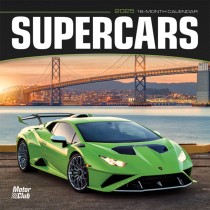 Supercars | 2025 7 x 14 Inch Monthly Mini Wall Calendar