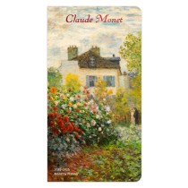 Claude Monet | 2025-2026 3.5 x 6.5 Inch Two Year Monthly Pocket Planner Calendar | Foil Stamped Cover