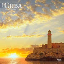 Cuba | 2025 12 x 24 Inch Monthly Square Wall Calendar
