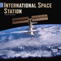 International Space Station | 2025 12 x 24 Inch Monthly Square Wall Calendar | Foil Stamped Cover | Plastic-Free