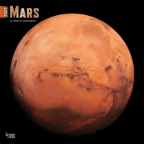 Mars | 2025 12 x 24 Inch Monthly Square Wall Calendar | Foil Stamped Cover | Plastic-Free