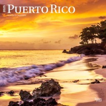 Puerto Rico | 2025 12 x 24 Inch Monthly Square Wall Calendar