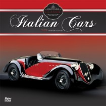 Classic Italian Cars | 2025 12 x 24 Inch Monthly Square Wall Calendar | Plastic-Free