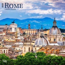 Rome | 2025 12 x 24 Inch Monthly Square Wall Calendar
