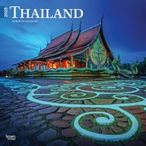 Thailand | 2025 12 x 24 Inch Monthly Square Wall Calendar