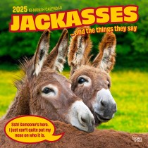 Jackasses | 2025 12 x 24 Inch Monthly Square Wall Calendar