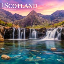 Scotland | 2025 12 x 24 Inch Monthly Square Wall Calendar