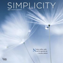 Simplicity | 2025 12 x 24 Inch Monthly Square Wall Calendar
