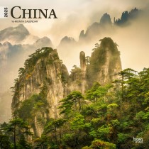 China | 2025 12 x 24 Inch Monthly Square Wall Calendar