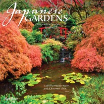 Japanese Gardens | 2025 12 x 24 Inch Monthly Square Wall Calendar | Plastic-Free