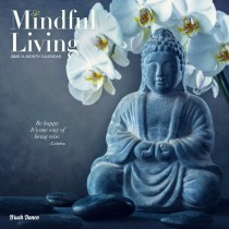 Mindful Living | 2025 12 x 24 Inch Monthly Square Wall Calendar