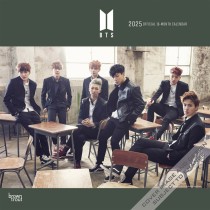 BTS OFFICIAL | 2025 12 x 24 Inch Monthly Square Wall Calendar | Plastic-Free