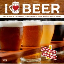 I Love Beer | 2025 12 x 24 Inch Monthly Square Wall Calendar