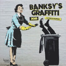 Banksy's Graffiti OFFICIAL | 2025 7 x 14 Inch Monthly Mini Wall Calendar