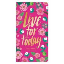 Bonnie Marcus OFFICIAL | 2025-2026 3.5 x 6.5 Inch Two Year Monthly Pocket Planner | Foil Stamped Cover