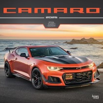 Camaro OFFICIAL | 2025 12 x 24 Inch Monthly Square Wall Calendar