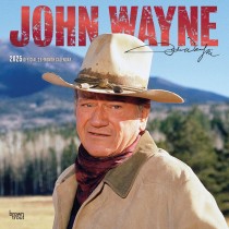 John Wayne OFFICIAL | 2025 12 x 24 Inch Monthly Square Wall Calendar | Foil Stamped Cover