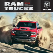 Ram Trucks OFFICIAL | 2025 12 x 24 Inch Monthly Square Wall Calendar | Foil Stamped Cover