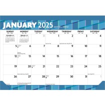 Large Print | 2025 17 x 12 Inch Monthly Desk Pad Calendar